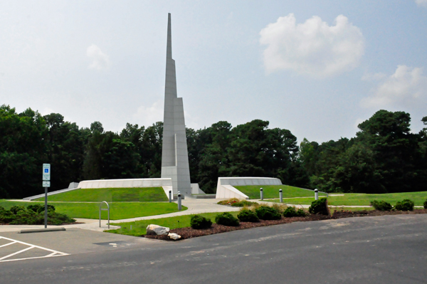 stunning 90-foot, white granite spire